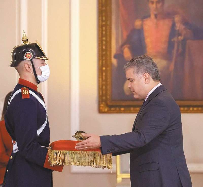 Durante su mandato, Iván Duque la puso en urna de cristal en la Casa de Nariño. / Presidencia