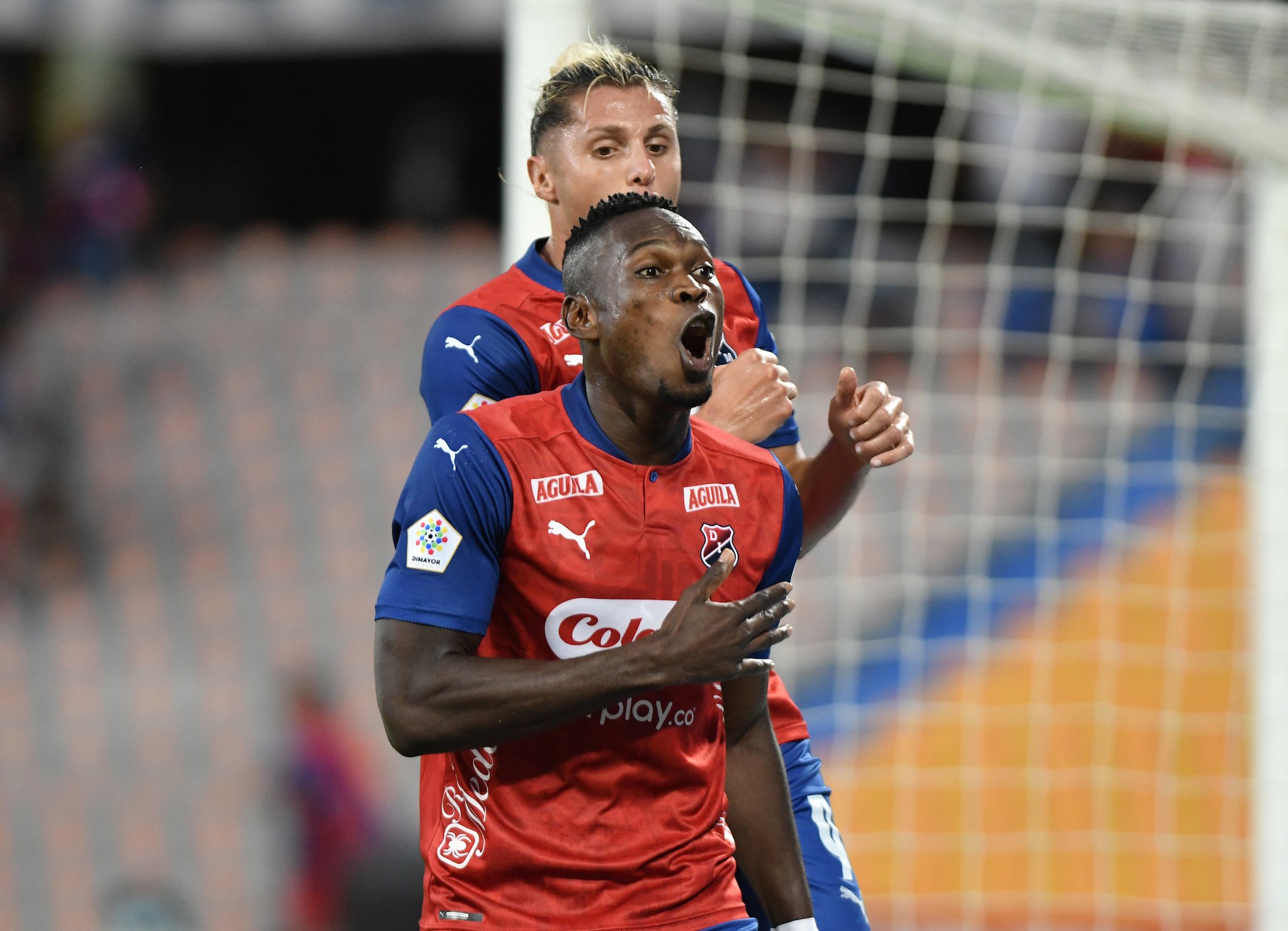 Diber Cambindo anotó un golazo para abrir el marcador en el estadio Atanasio Girardot.