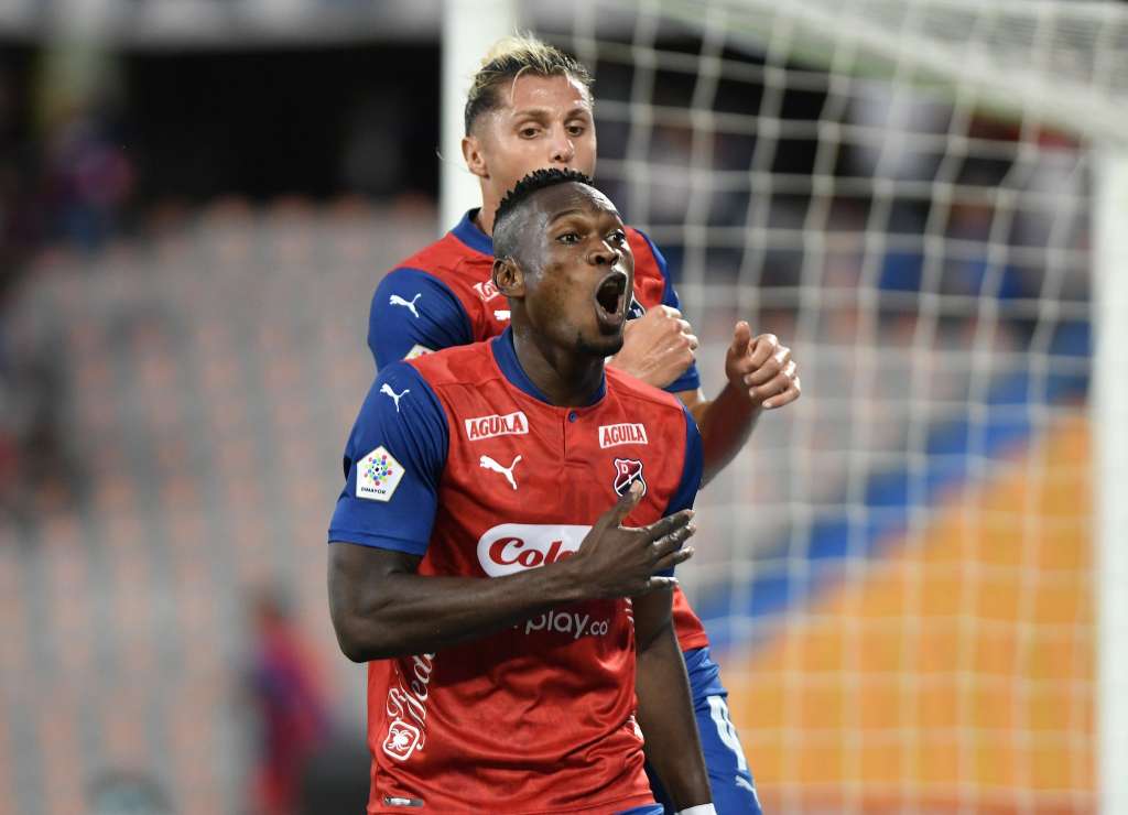 Diber Cambindo anotó un golazo para abrir el marcador en el estadio Atanasio Girardot.