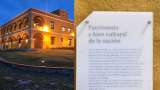 Placa del Castillo de Salgar recibe críticas en redes sociales por terrible error