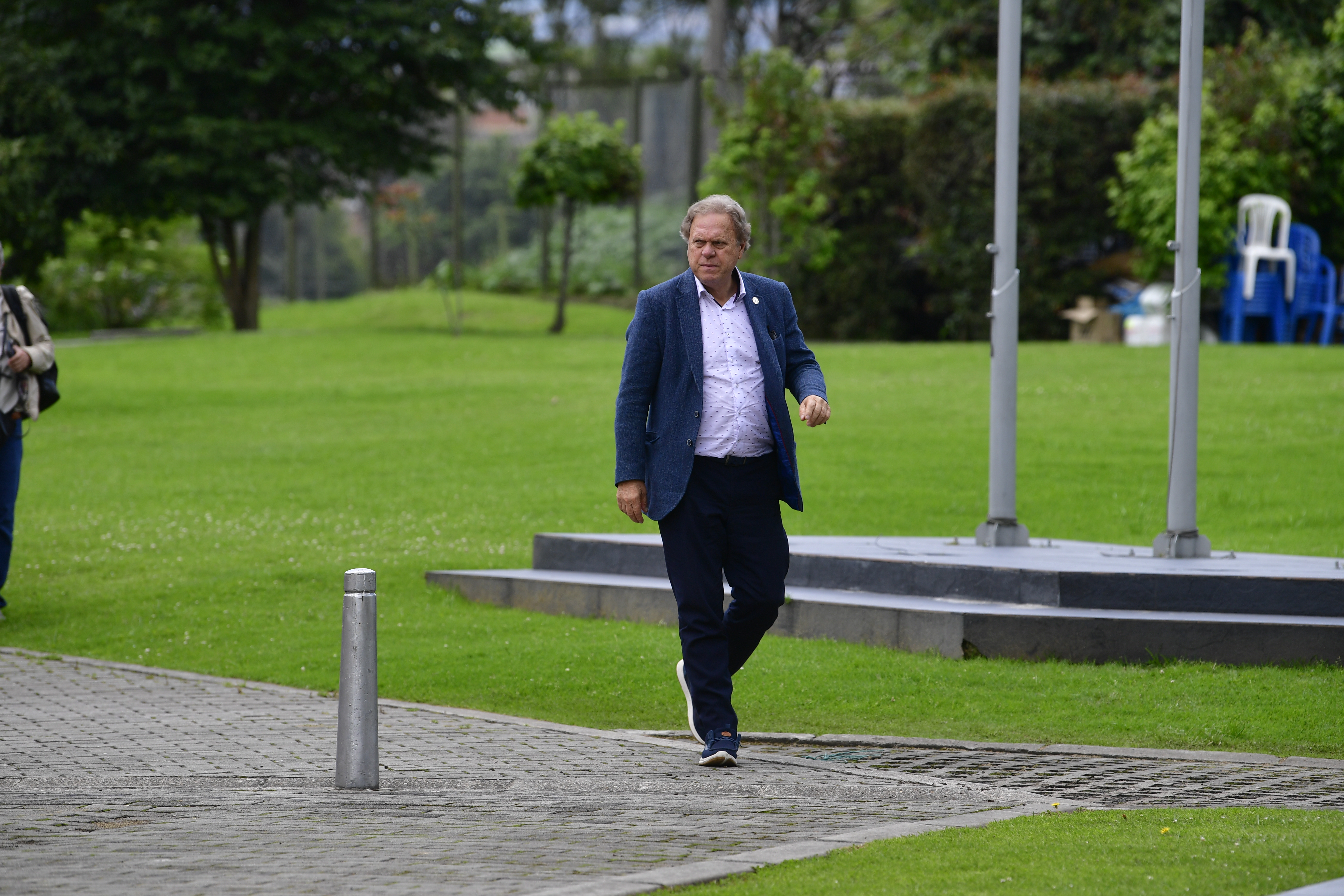 Presidente de la Federación Colombiana de Fútbol durante la llegada de la selección Colombia Sub-17 tras obtener el título del sudamericano de su categoría disputado en Paraguay