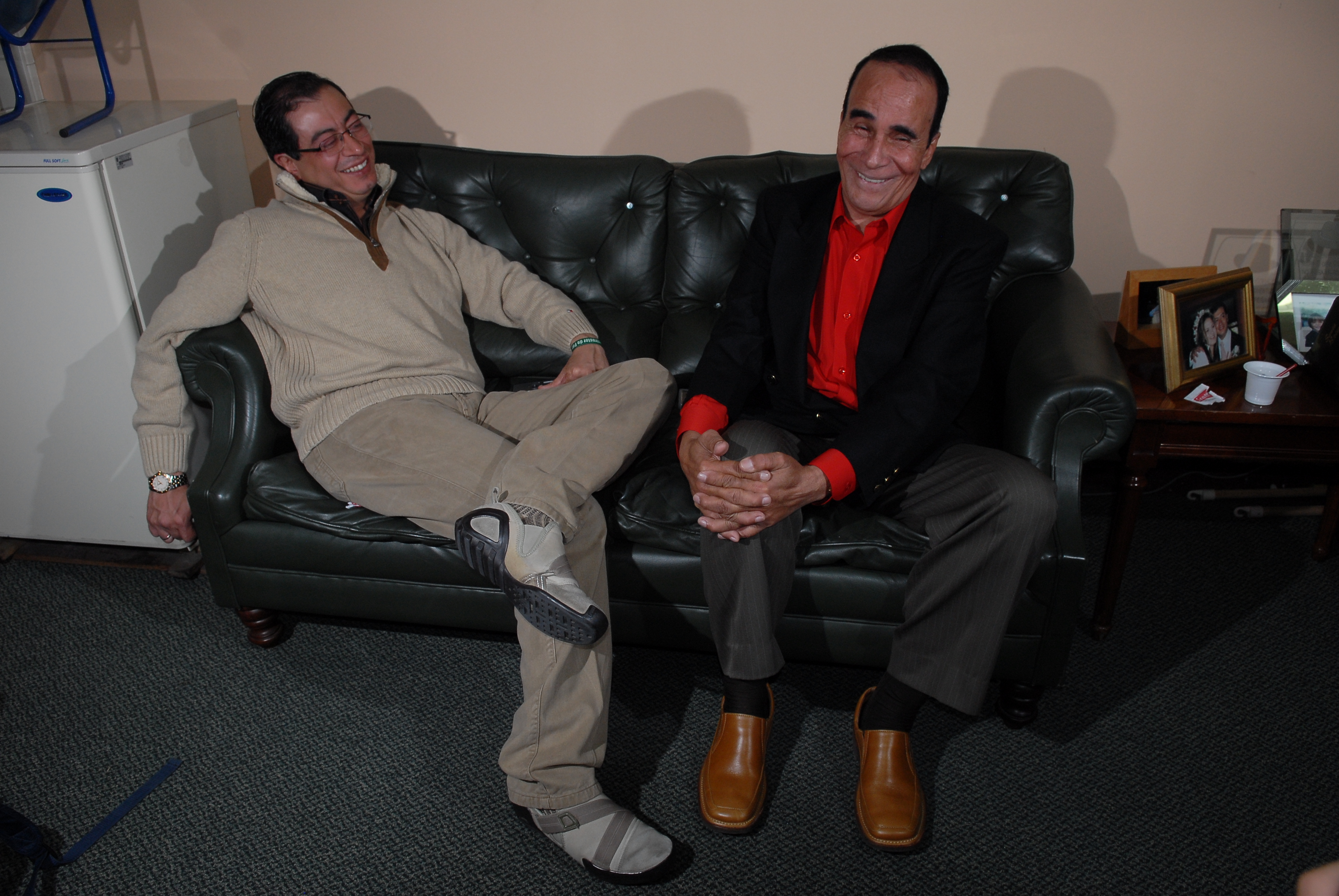 Foto de archivo, marzo de 2009
Gustavo y Noel Petro mientras conversaban. Su charla se publicó en el artículo titulado: Los Petro “están triunfando”.