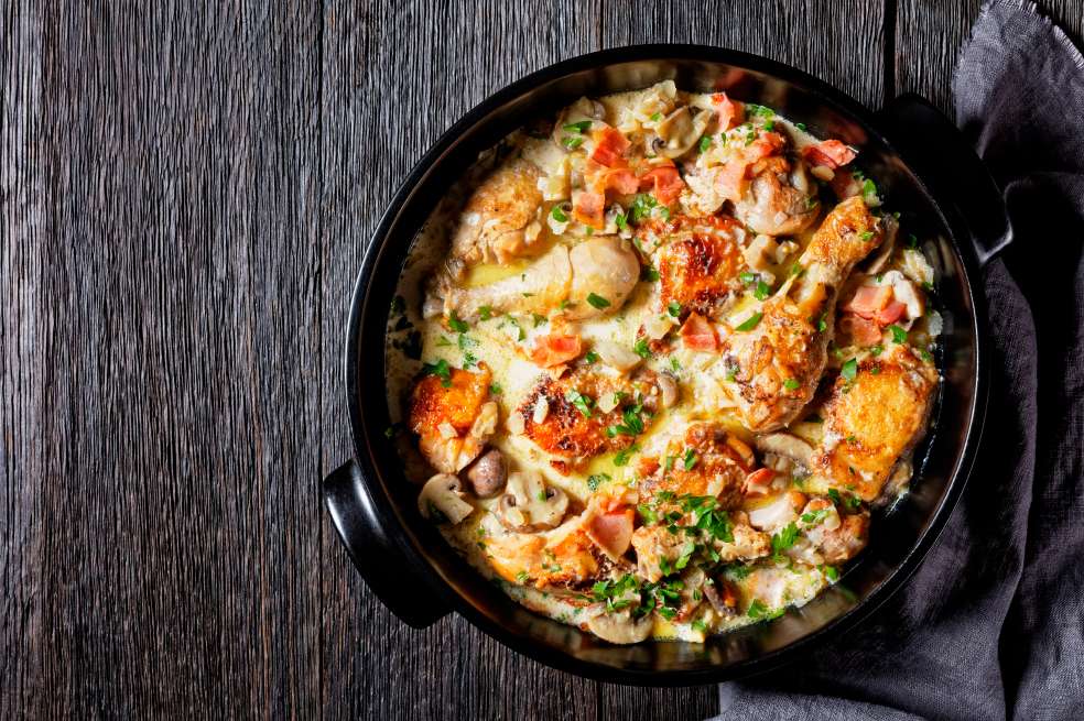Sorprende a los que más quieres con este delicioso pollo al vino.