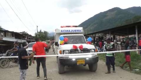 Denuncian que disidencias de Iván Mordisco “donaron” una ambulancia en Cauca