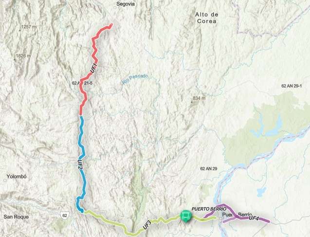 Mapa del proyecto 4G.