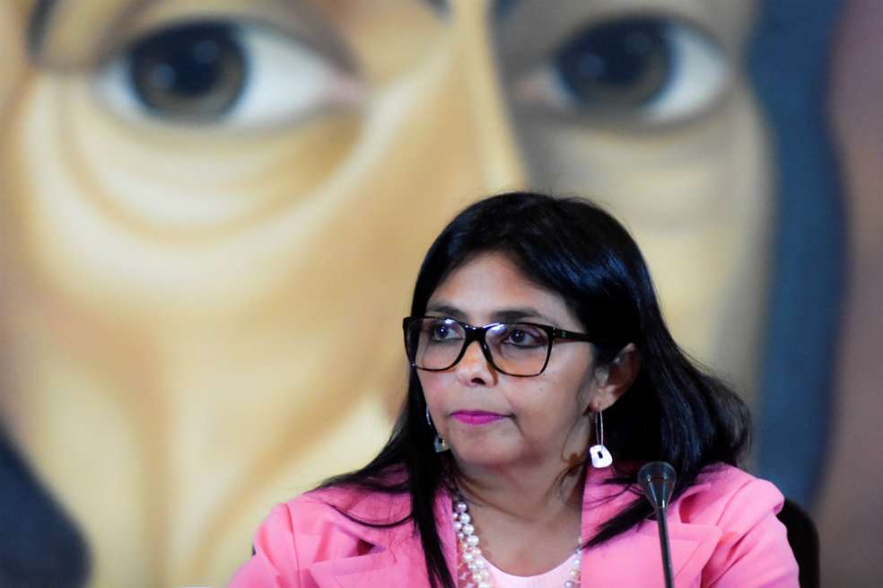 La canciller venezolana Delcy Rodríguez. / AFP