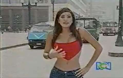 Así se veía Andrea Serna en sus primeros años como presentadora