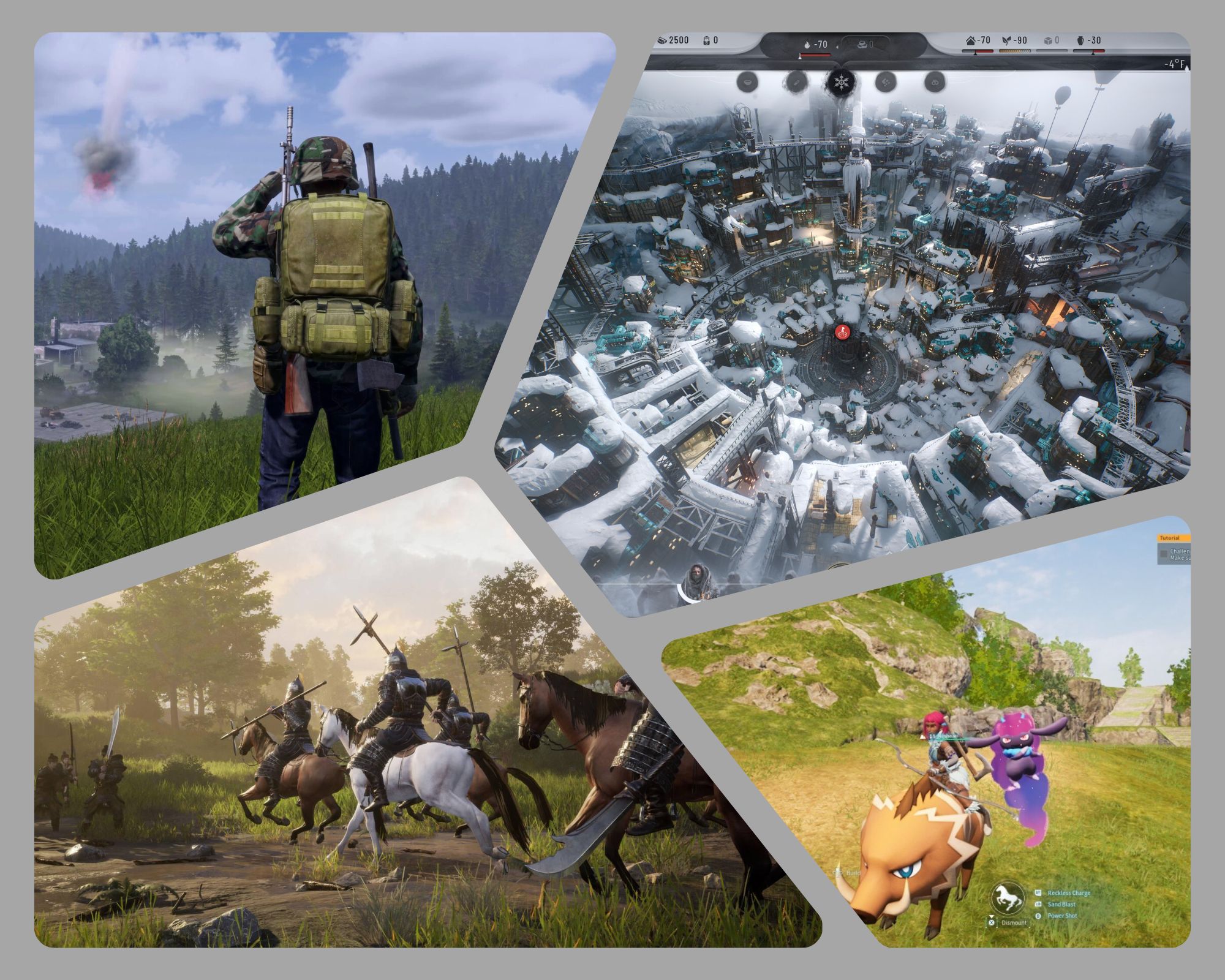 DayZ, Frostpunk 2, Myth of Empires y Palworld son algunas de las propuestas de supervivencia en el mercado.