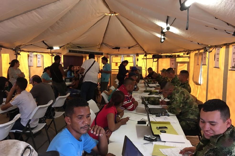 Este fue el primer día de registro de venezolanos en el puente internacional Simón Bolívar.  / Presidencia
