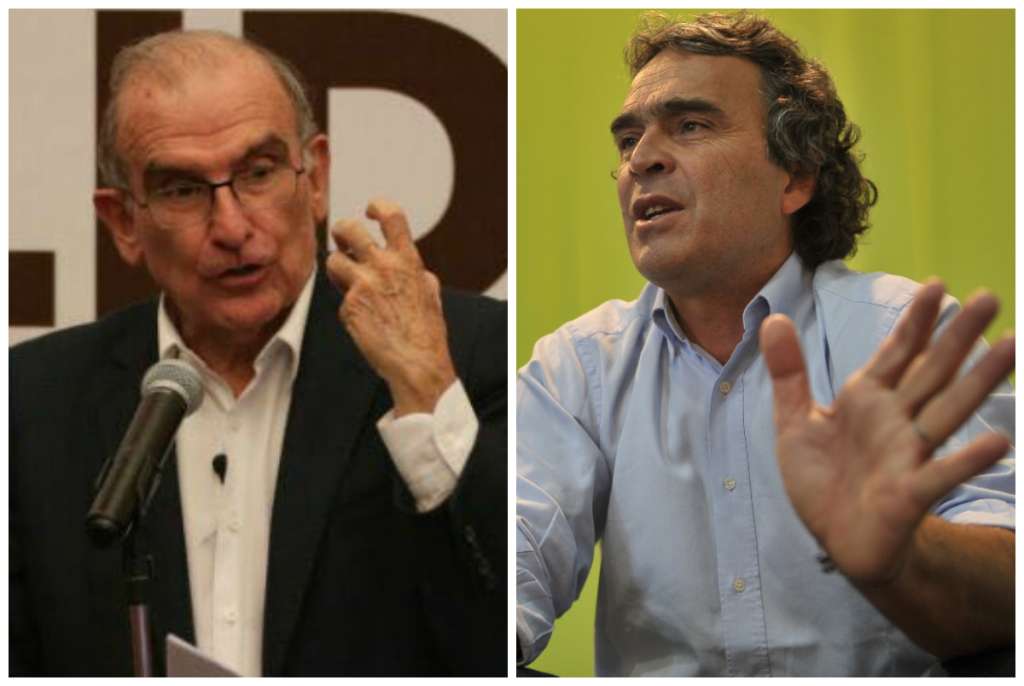 Candidatos presidenciales Humberto de la Calle (Partido Liberal) y Sergio Fajardo (Compromiso Ciudadano). / Archivo
