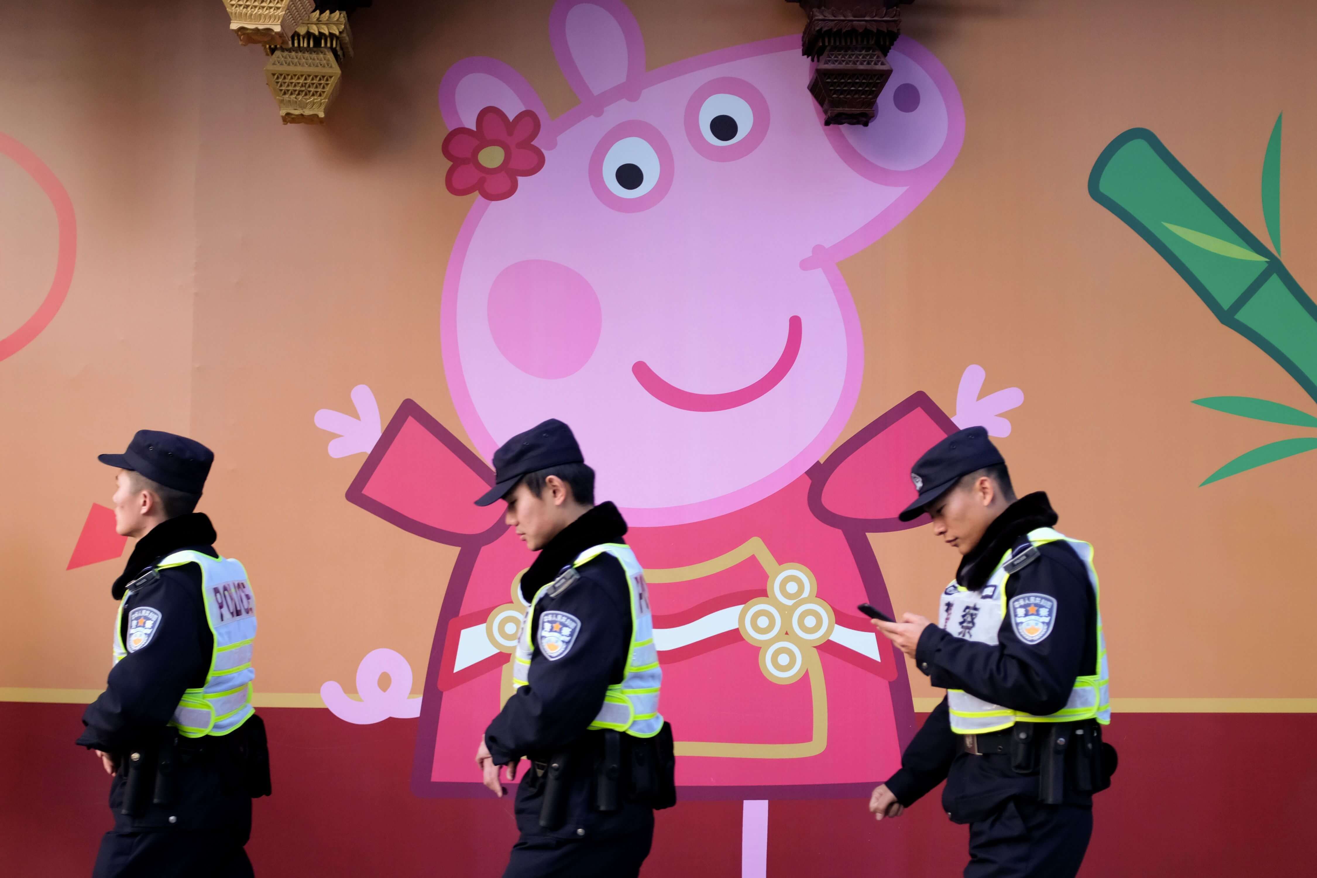 La caricatura Peppa Pig ha ganado fama en China pese a ser acusada de un símbolo de contracultura. / AFP