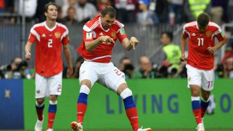 Rusia igualó a Brasil en la historia de los partidos inaugurales