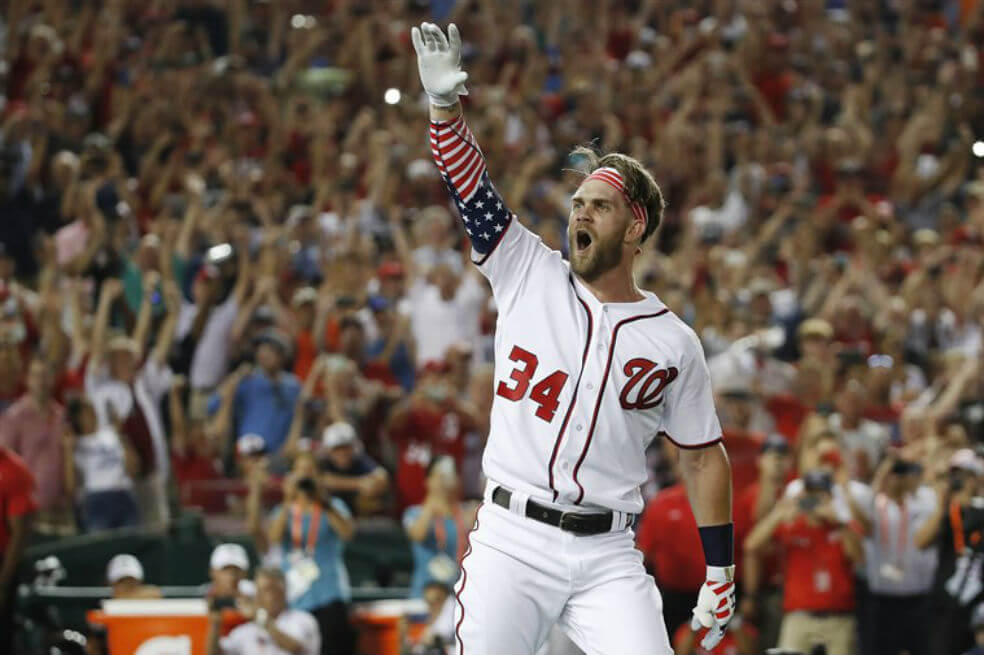 Bryce Harper, nuevo jardinero de los Phillies de Filadelfia. / AFP