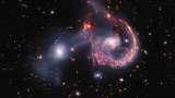 El telescopio James Webb capturó imagen de dos galaxias que se entrelazaron tras colisionar