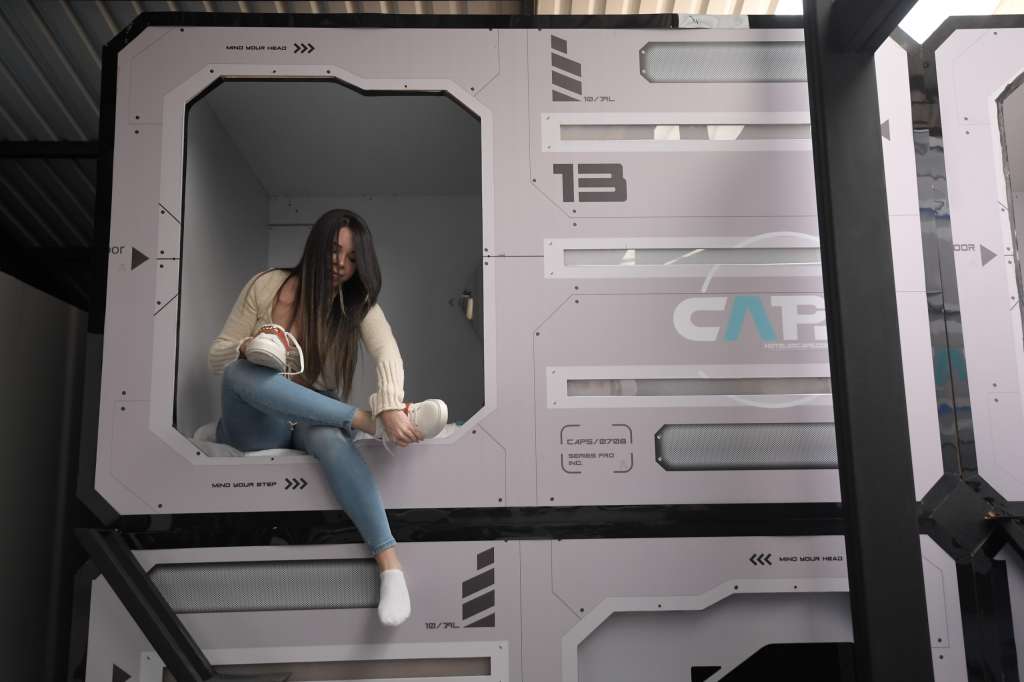 Hotel tipo cápsula que recién se abrió en Bogotá.