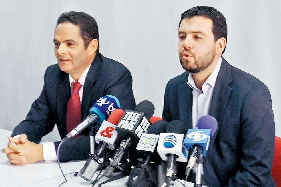 El presidente de la Fundación Buen Gobierno, Germán Vargas, ha compartido tarima con el director de Cambio Radical, Carlos Fernando Galán. / Archivo Particular