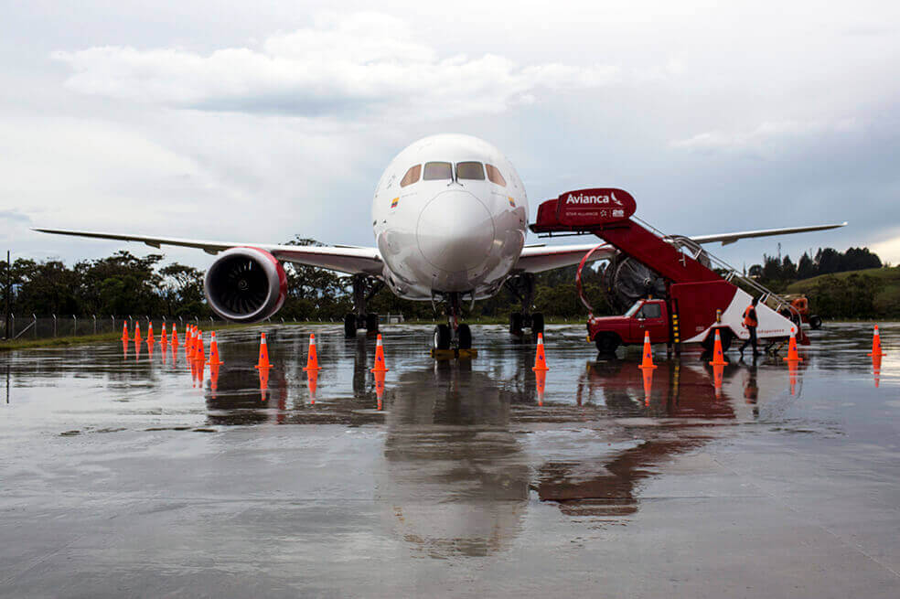 Avión de Avianca.