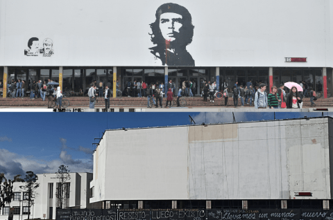 Borraron mural del ‘Che’ Guevara de la Universidad Nacional