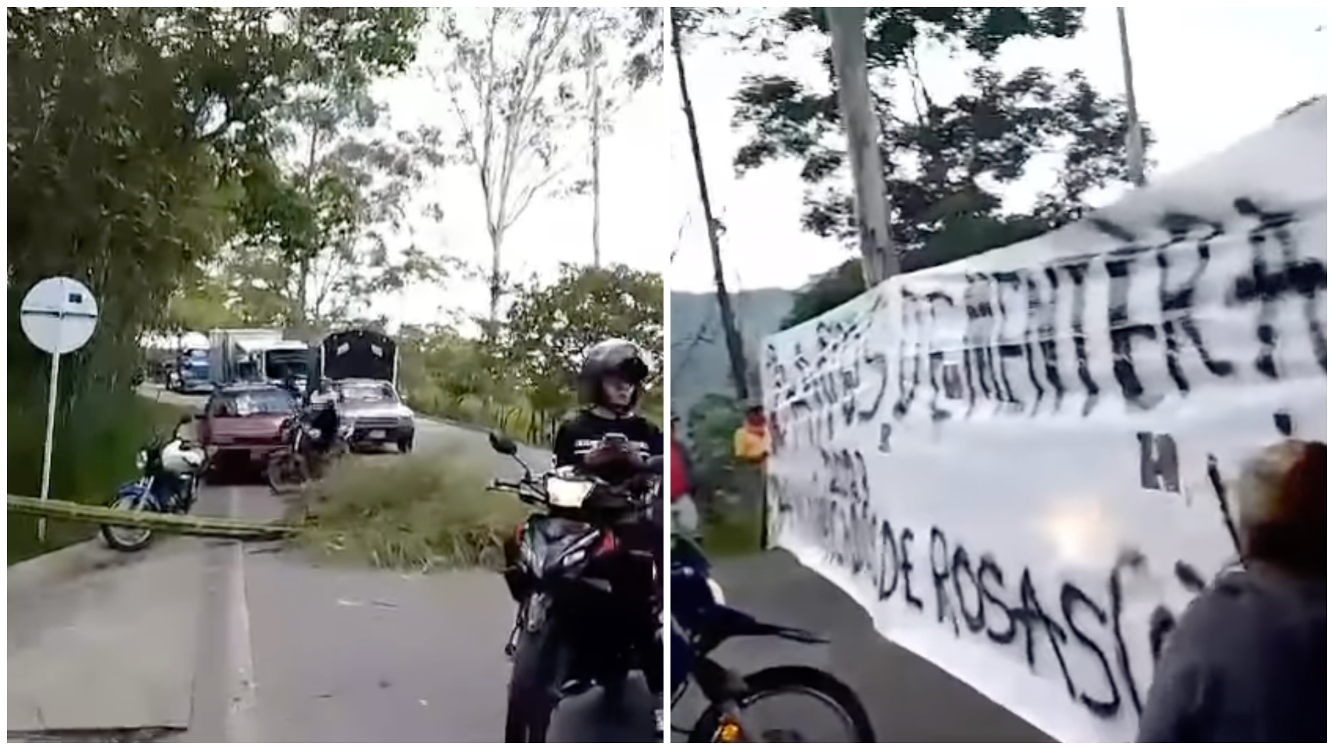 Los manifestantes aseguraron que llevarán a cabo la protesta hasta recibir una solución definitiva por parte del Gobierno.