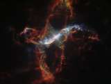 Hubble captura imagen de uno de los “volcanes estelares” más grandes de la vía Láctea