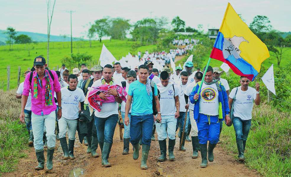 El 27 de julio, en Mesetas (Meta), las Farc hicieron un acto público de dejación de armas / Archivo