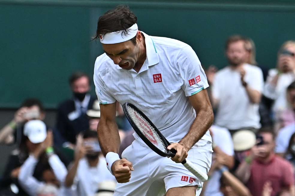 Roger Federer venció a Cameron Norrie en la segunda ronda de Wimbledon.