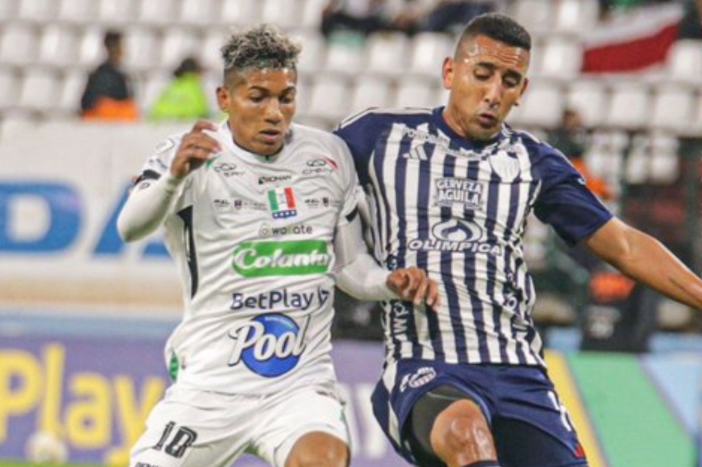 Once Caldas y Junior, en el Palogrande de Manizales.