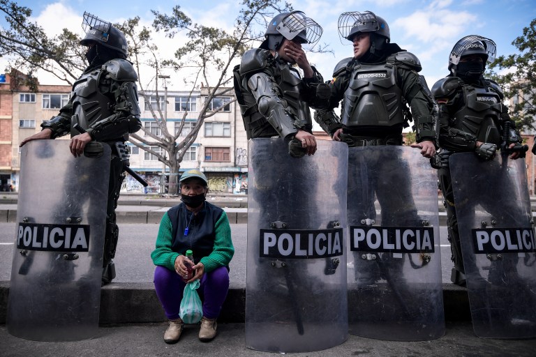 Protesta de Recicladores en Bogotá