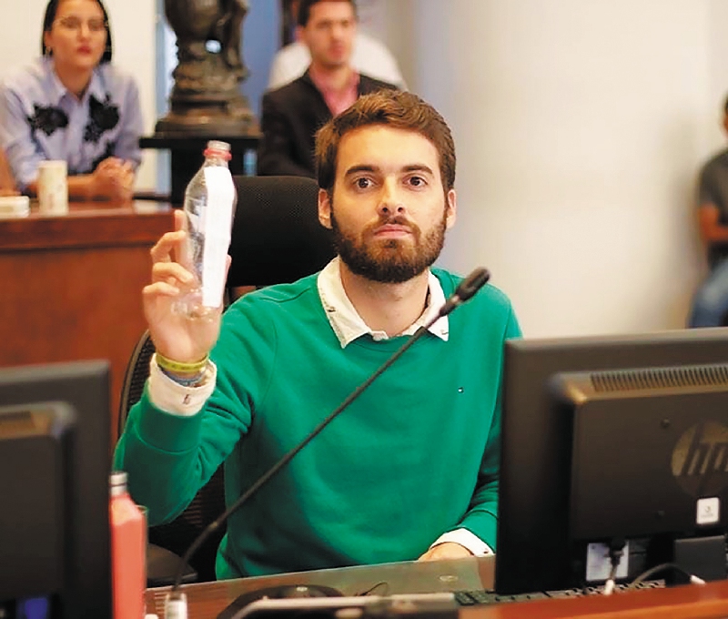 Daniel Duque, concejal de Medellín por el partido Verde.