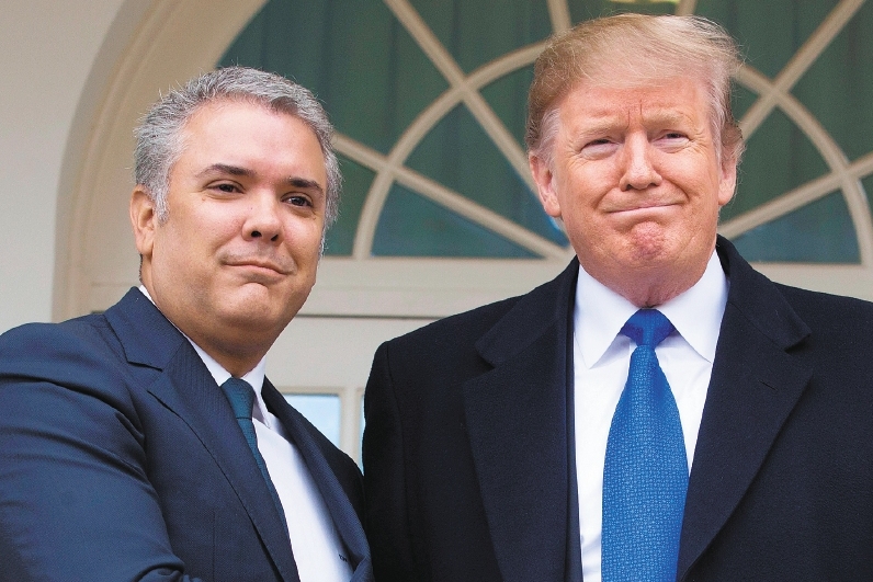 El presidente de Colombia llega a la Casa Blanca para reunirse con Trump