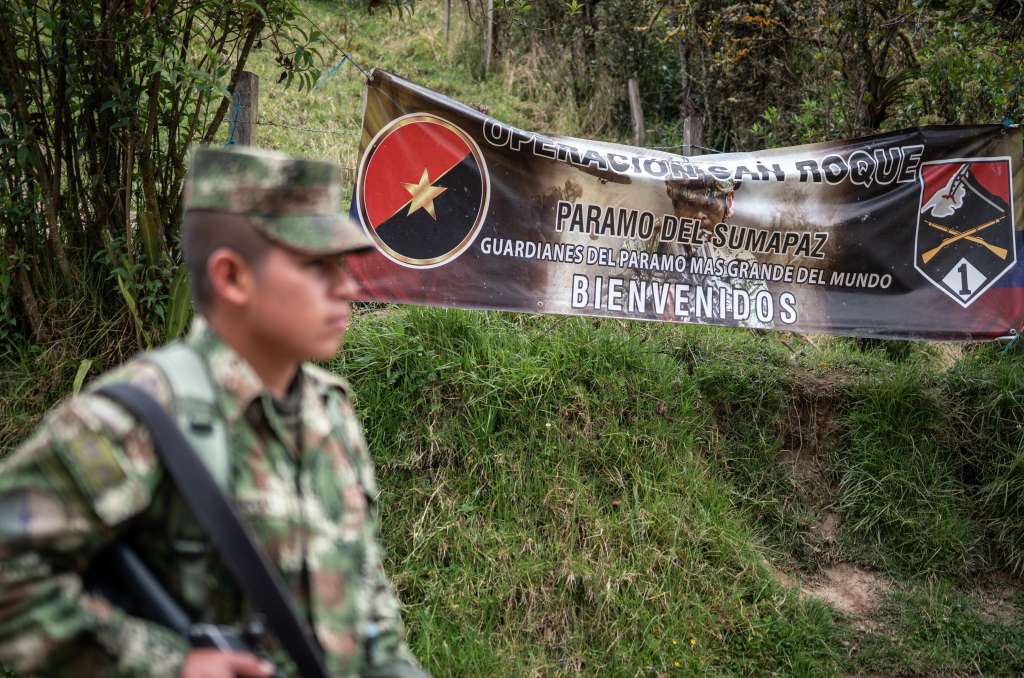 El Ejército es la única institución de la Fuerza Pública que hace presencia en el Sumapaz.