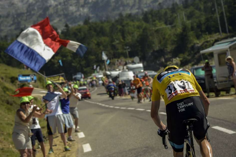 Chris Froome ganador de la décima etapa del Tour de Francia. Foto: AFP