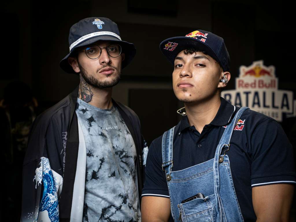 Valles t y elevn, los colombianos en la final internacional de Red Bull Batalla de los Gallos 2020. // Kevin Molano / Red Bull Content Pool.