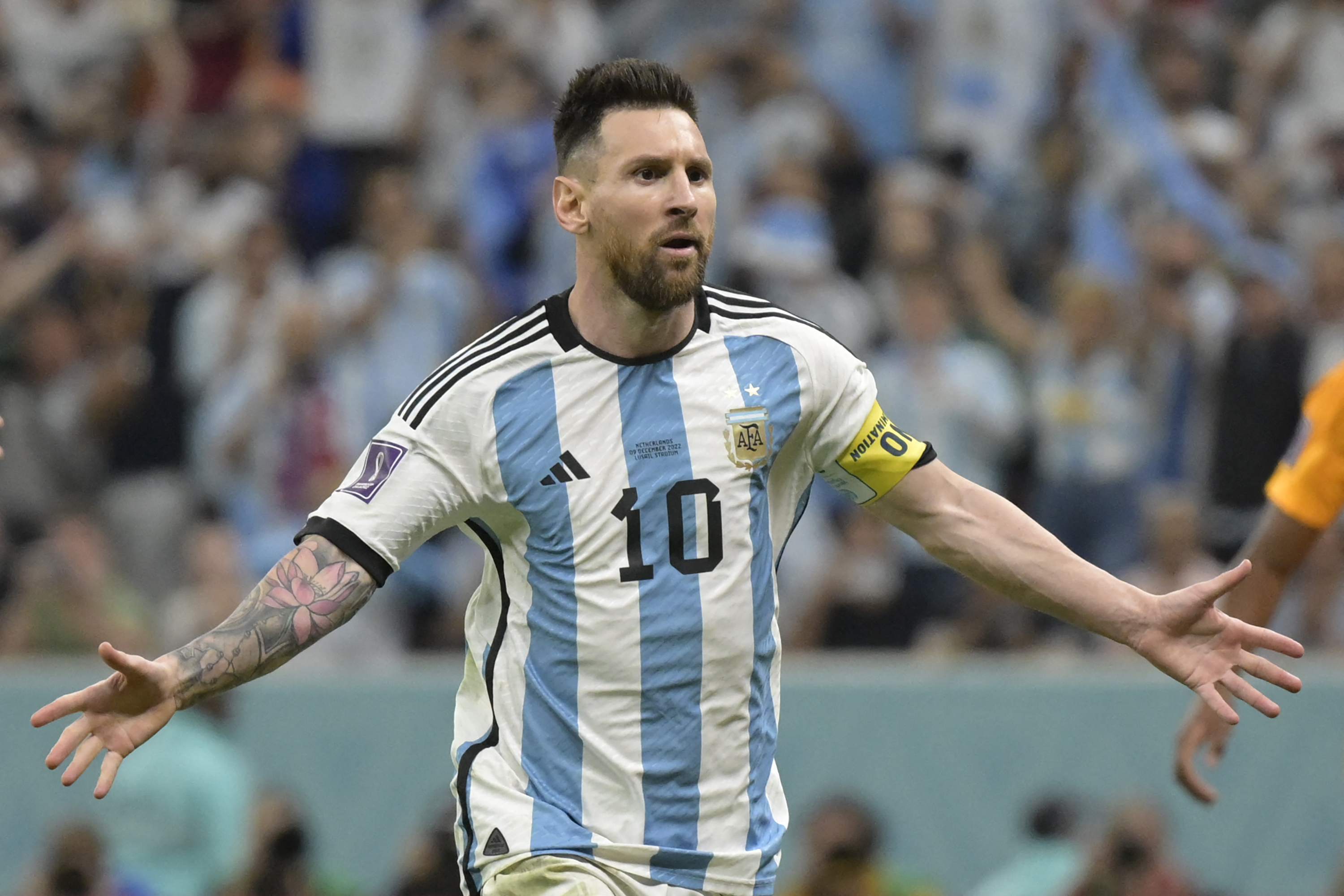 Lionel Messi contra Paises Bajos en Catar 2022