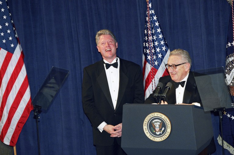 Henry Kissinger y personalidades del mundo