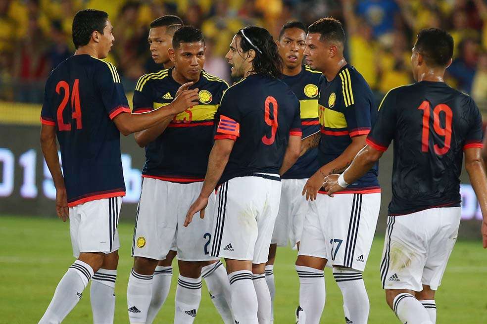 Radamel Falcao García, quien nuevamente fue capitán, marcó el tercer gol del partido y llegó a 24 en su cuenta. / AFP