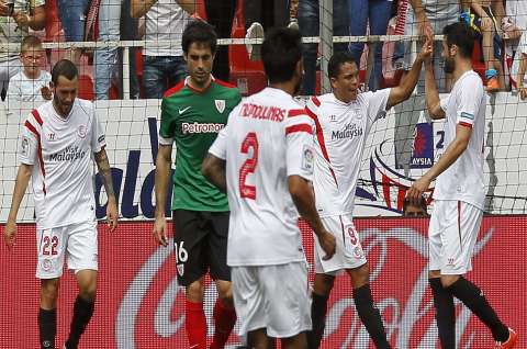 Carlos Bacca marcó en la victoria de Sevilla ante Athletic de Bilbao