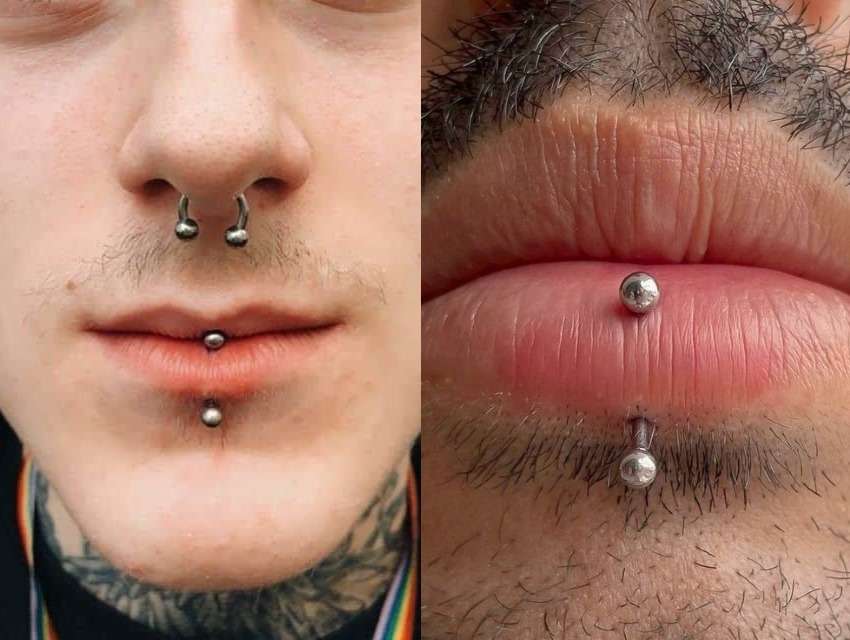 El piercing en el labio inferior, o labret, se reinventa con joyas creativas