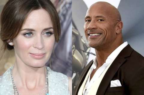 Dwayne Johnson y Emily Blunt volverán a trabajar juntos en "Ball and Chain"