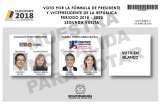 Así es el tarjetón electoral para la segunda vuelta presidencial