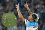 Juan Fernando Quintero hizo impresionante golazo con Racing: mírelo acá, en video