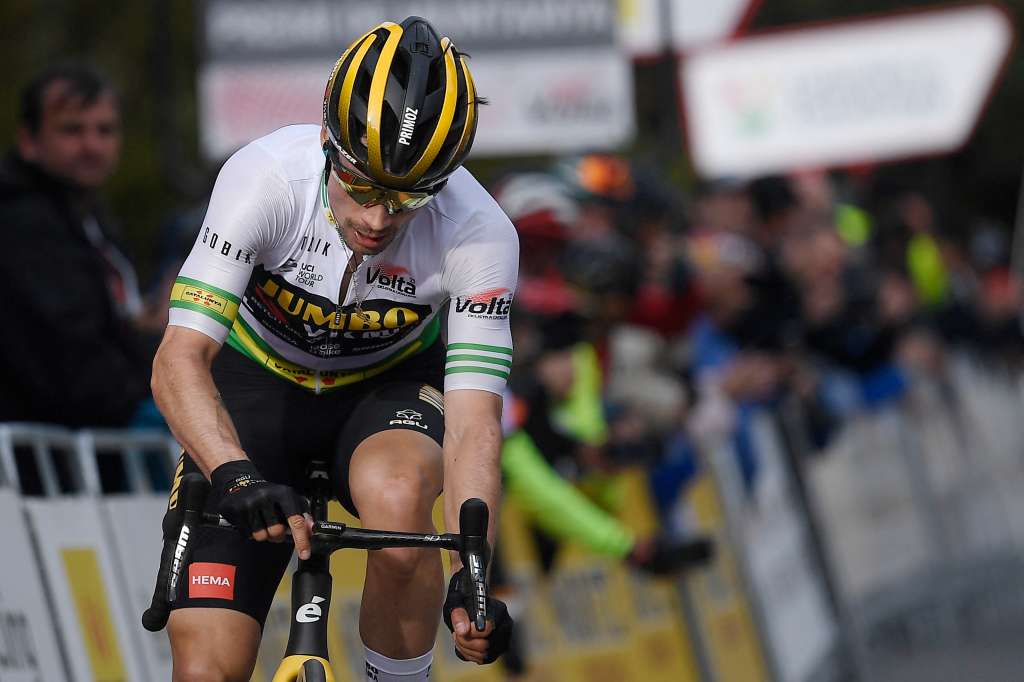 Primoz Roglic en la quinta etapa de la Vuelta a Cataluña 2023.