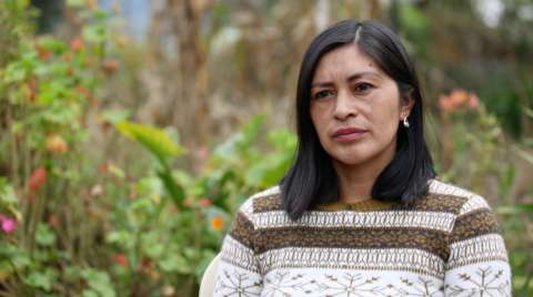 Rosmery Camayo, el banco de esperanzas del pueblo ambaló