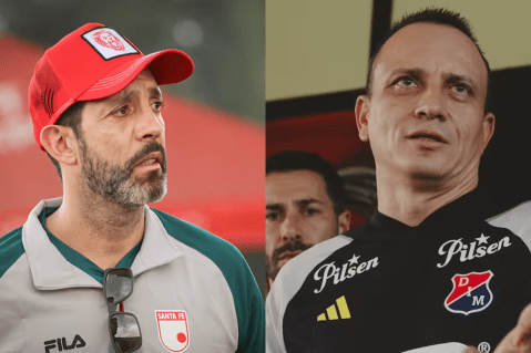 Gran final entre Medellín y Santa Fe: los entrenadores calentaron la previa
