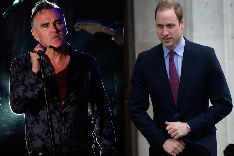Morrissey contra el príncipe Guillermo de Inglaterra.