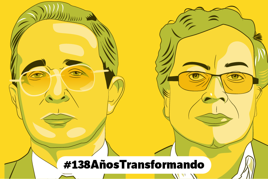 En el cuarto de siglo de mayores libertades se personalizó la política con Uribe y Petro.