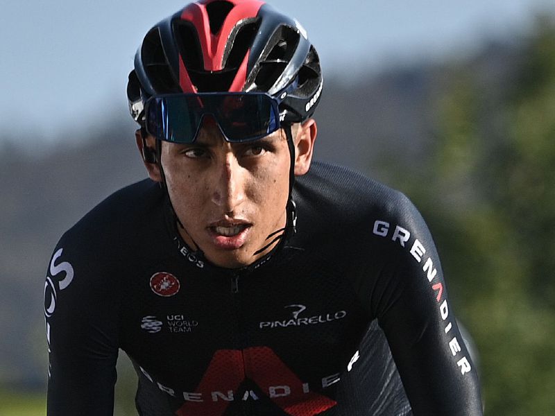 Egan Bernal sufrió su primera gran crisis con el equipo Ineos. / A
