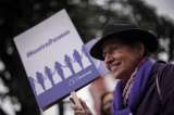 Mujeres reclaman derechos entre altas cifras de violencia, durante marchas en el día de la mujer