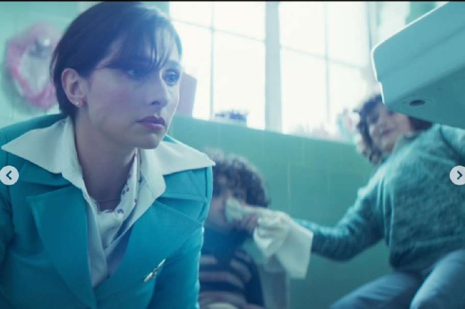 Mónica Lopera como Edilma Pérez en el 'Secuestro del vuelo 601' de Netflix.