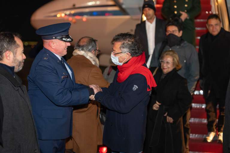 Llegada del Presidente Gustavo Petro a Washington.